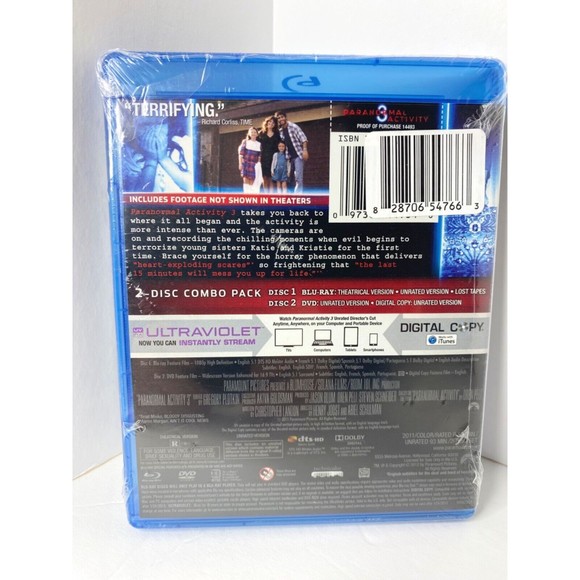 Paranormal Activity 3 (Blu-ray, 2011) - Picture 2 of 4